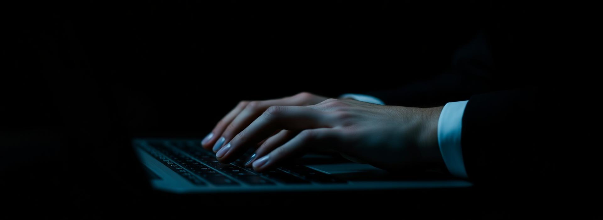 Advertising specialist working on a laptop